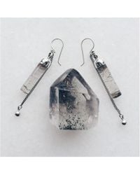 Maniamania | Metallic Idol Sterling Silver Earring | Lyst