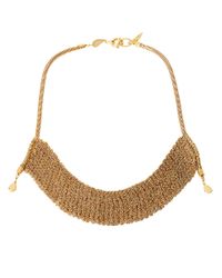 Diane von Furstenberg | Metallic Thea Mesh Drape Necklace | Lyst