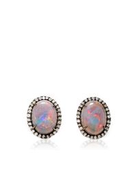 Kimberly Mcdonald | Blue Black Opal And Diamond Stud Earrings | Lyst