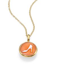 Ippolita | Orange Shell Cameo & 18k Yellow Gold Pump Charm | Lyst