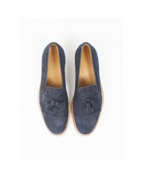Billy Reid - Blue Tassel Loafer for Men - Lyst