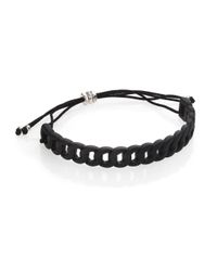 Marc By Marc Jacobs | Solidly Linked Rubber Friendship Bracelet/black for Men | Lyst