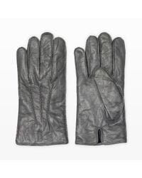 Club Monaco | Gray Washed Leather Glove for Men | Lyst
