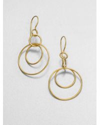 Ippolita | Metallic Glamazon Sculptural Metal 18K Yellow Gold Mini Jet Set Drop Earrings | Lyst