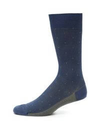 Saks Fifth Avenue | Blue Printed Cotton-blend Socks for Men | Lyst
