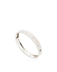 Buccellati | Metallic 18k White Gold And Diamond Iconic Classica Bangle | Lyst