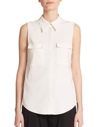 A.L.C. | White Benjamin Cutout Sleeveless Top | Lyst