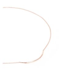 Maria Black | Pink 'serra' Rose Gold Plated Sterling Silver Necklace | Lyst