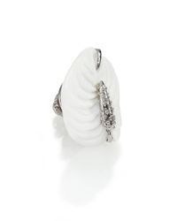 Tateossian | White Agate Lapel Pin | Lyst