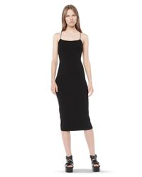 Alexander Wang | Black Cut Out Modal Cami Dress | Lyst