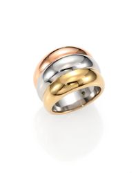 Michael Kors | Metallic Brilliance Statement Tritone Stacked Ring | Lyst