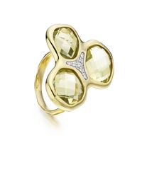 Monica Vinader | Metallic Riva Diamond Cluster Ring | Lyst
