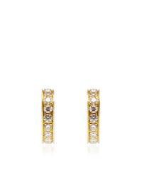 Finn | Metallic Pave Souvenir Huggies | Lyst