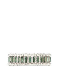 Philippe Audibert | Green Titia Erinite Crystal Embellished Elasticated Bracelet | Lyst