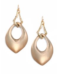 Alexis Bittar | Metallic Vert D'Eau Lucite & Crystal Interlocked Teardrop Earrings | Lyst