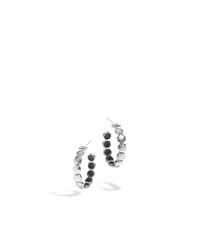 John Hardy | Metallic Dot 5mm Disc Small Hoop Earrings | Lyst