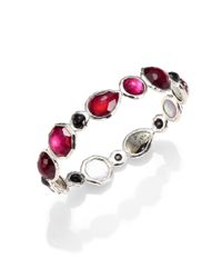 Ippolita | Multicolor Wonderland Harlow Semi-Precious Multi-Stone & Sterling Silver Mini Hero Bangle Bracelet | Lyst