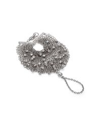 ABS By Allen Schwartz | Metallic Smoke And Mirrors Mesh Hand Bracelet | Lyst