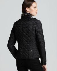 Lyst - Burberry Kencott Quilted Jacket in Black