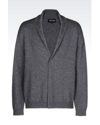 Emporio Armani | Gray Cardigan for Men | Lyst