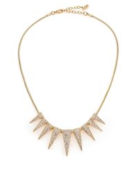 ABS By Allen Schwartz | Metallic Gold Coast Spike Necklace | Lyst