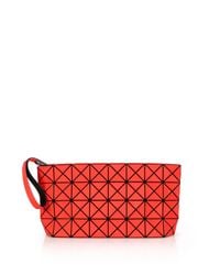 Bao Bao Issey Miyake | Red Prism Basic Faux Leather Wristlet | Lyst