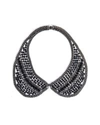 DANNIJO | Metallic Hilaria Crystal Collar Necklace | Lyst