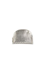 Rebecca Taylor - Metallic Loefflar Randall Small Perforated Cosmetic Bag - Lyst