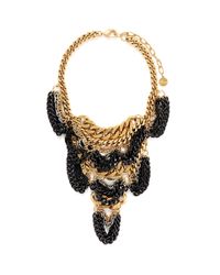 Ela Stone | Metallic Daisy Multi-layered Chain Plastron Necklace | Lyst