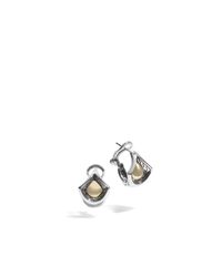 John Hardy | Metallic Legends Naga Scale Buddha Belly Earrings | Lyst