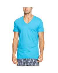 Polo Ralph Lauren | Blue Cotton V-neck T-shirt 3-pack for Men | Lyst