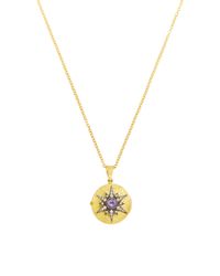 Arman Sarkisyan | Metallic Medium Starburst Locket With Purple Sapphire Center | Lyst