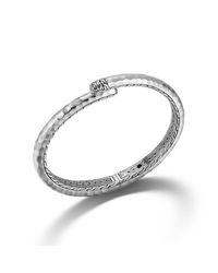 John Hardy | Metallic Classic Chain Hammered Kick Cuff | Lyst