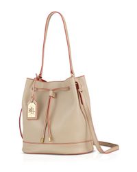 Ralph Lauren | Beige Lauren Crossbody - Crawley Drawstring | Lyst