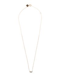 Ginette NY | Metallic Mini Peace Necklace | Lyst