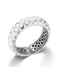 John Hardy | Scale Cuff With White Enamel | Lyst