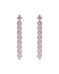 Bochic | Pink Sapphire and Diamond Long Cascade Earrings | Lyst