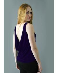 Feel The Piece | Blue Dip Back Top | Lyst