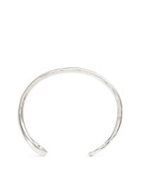 Giles & Brother | Metallic Silver Oxide Hook Cuff for Men | Lyst