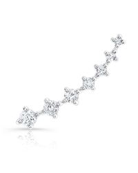 Anne Sisteron - 14kt White Gold Large Diamond Organic Ear Cuff - Lyst
