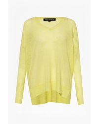 French Connection | Yellow Feather Light Fine-knit Jumper | Lyst