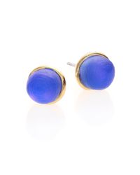 Alexis Bittar | Sport Deco Lucite Sphere Stud Earrings/blue | Lyst