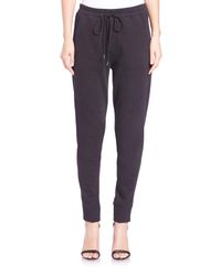 3.1 Phillip Lim | Black Cotton French Terry Sweatpants | Lyst