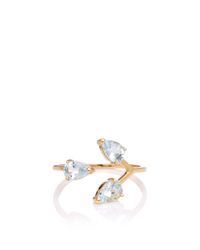 Mateo | Blue Trois Aquamarine Dew Droplet Ring | Lyst