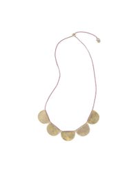 Club Monaco | Metallic Scosha Disc Necklace | Lyst