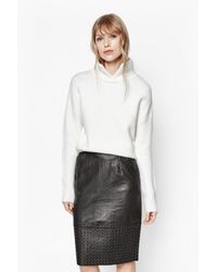French Connection | Natural Rsvp Now Roll Neck Jumper | Lyst