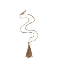 Lulu Frost | Metallic Narcissus Tassel Necklace | Lyst