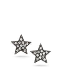 Dana Rebecca | Black Julianne White Diamond Studs | Lyst