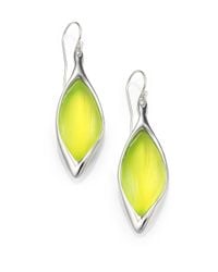 Alexis Bittar | Yellow Lucite Liquid Metal Navette Drop Earrings | Lyst
