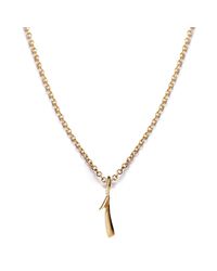 Lulu Frost - Metallic Code Number 14kt #1 Necklace - Lyst